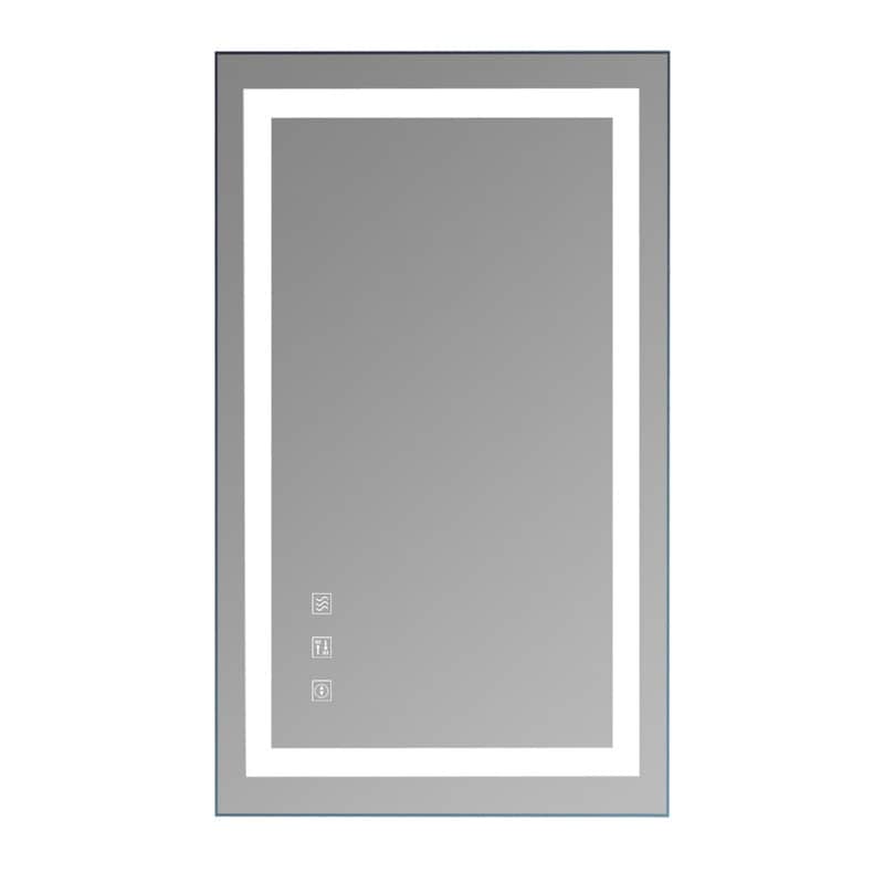 Specchio da bagno a LED touch con luci dimmerabili tricolori