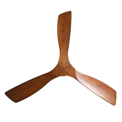 Ventilatore da soffitto in legno per interni Sofucor 52 con telecomando, luce integrata opzionale