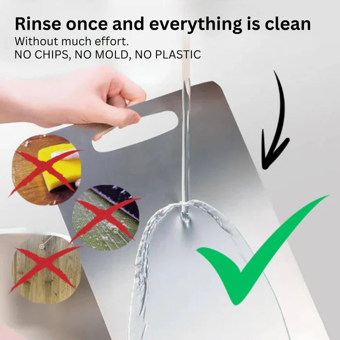 Tagliere antibatterico in titanio al 100%