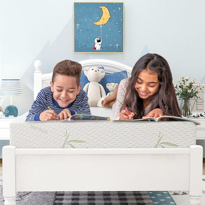 Materasso in memory foam da 10 pollici, sensazione medio-rigida con rivestimento in bambù, certificato CertiPUR-US