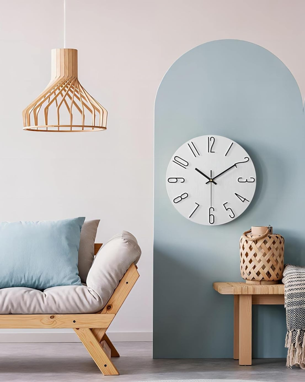 Orologio scandinavo in legno