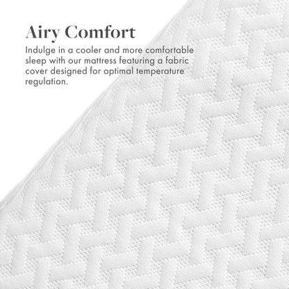 Materasso in memory foam con carbone di bambù SoftNest Airess Collection da 6 pollici