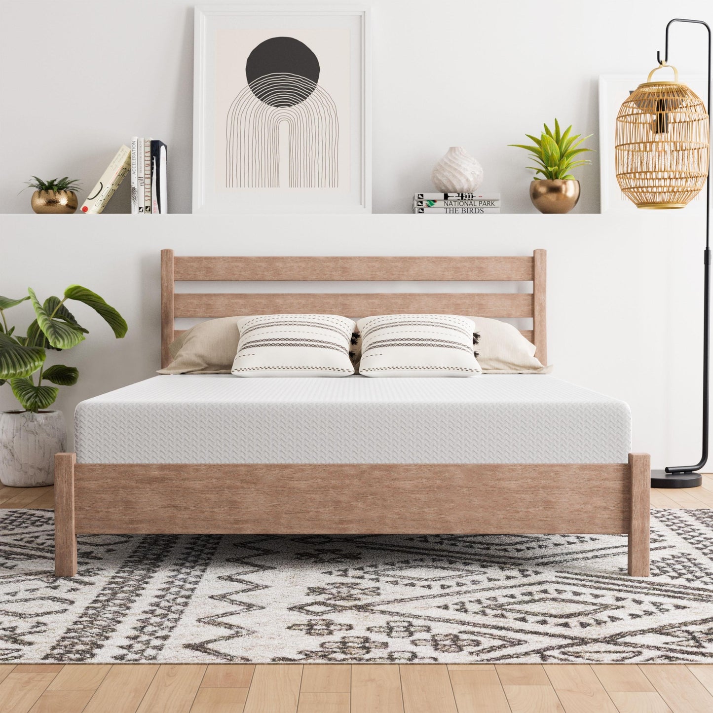 Materasso in memory foam con carbone di bambù SoftNest Airess Collection da 8 pollici