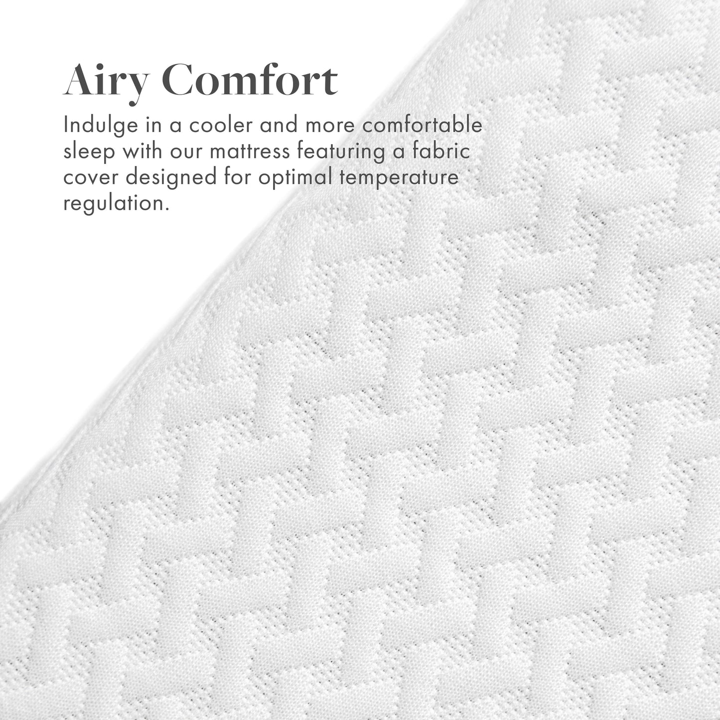 Materasso in memory foam con carbone di bambù SoftNest Airess Collection da 8 pollici