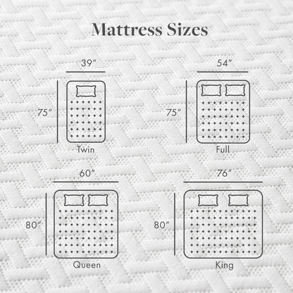 Materasso in memory foam con carbone di bambù SoftNest Airess Collection da 8 pollici