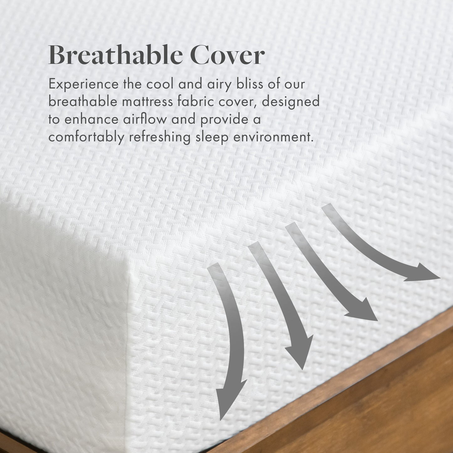 Materasso in memory foam con infuso di tè verde SoftNest Calma Collection da 8 pollici