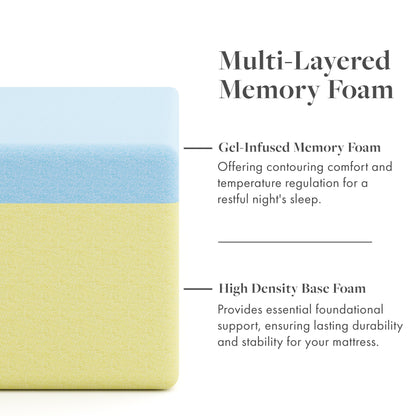 Materasso in memory foam di gel premium SoftNest Rejuv Collection da 6 pollici