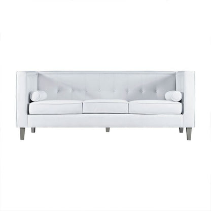 Divano per soggiorno Divano Mid Century con cuscino trapuntato Gambe in legno massello per soggiorno Camera da letto Comodo