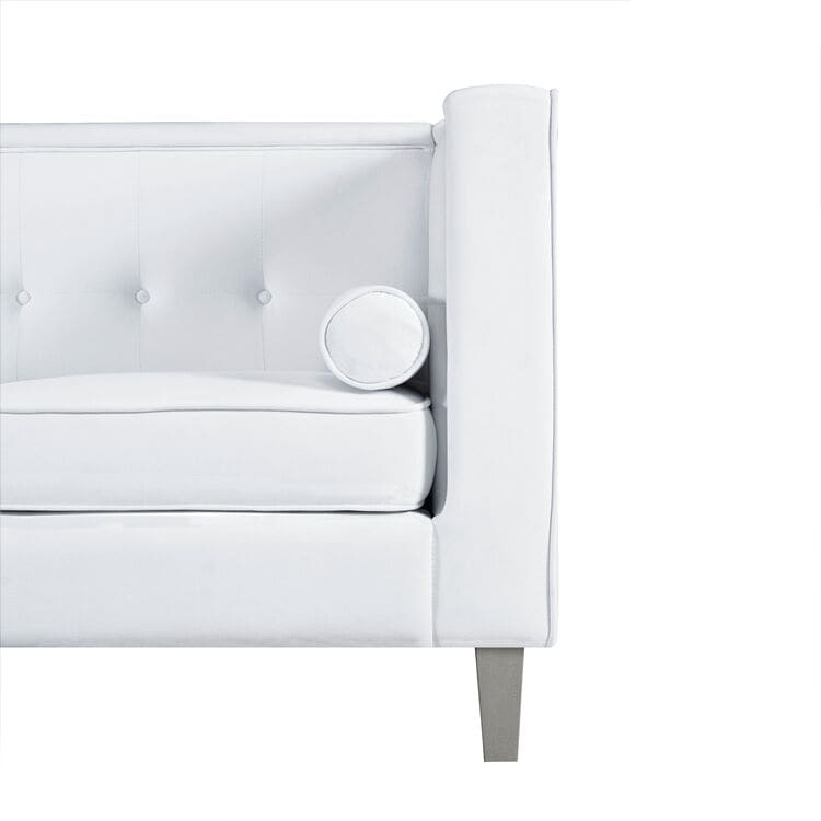 Divano per soggiorno Divano Mid Century con cuscino trapuntato Gambe in legno massello per soggiorno Camera da letto Comodo