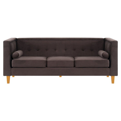 Divano per soggiorno Divano Mid Century con cuscino trapuntato Gambe in legno massello per soggiorno Camera da letto Comodo