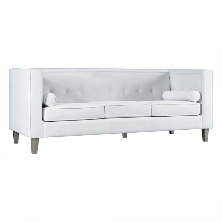 Divano per soggiorno Divano Mid Century con cuscino trapuntato Gambe in legno massello per soggiorno Camera da letto Comodo