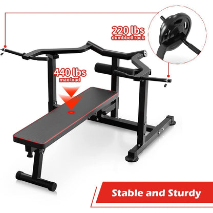 Set di distensione su panca Zenova, macchina per distensione su petto con bracci convergenti indipendenti e supporto per manubri