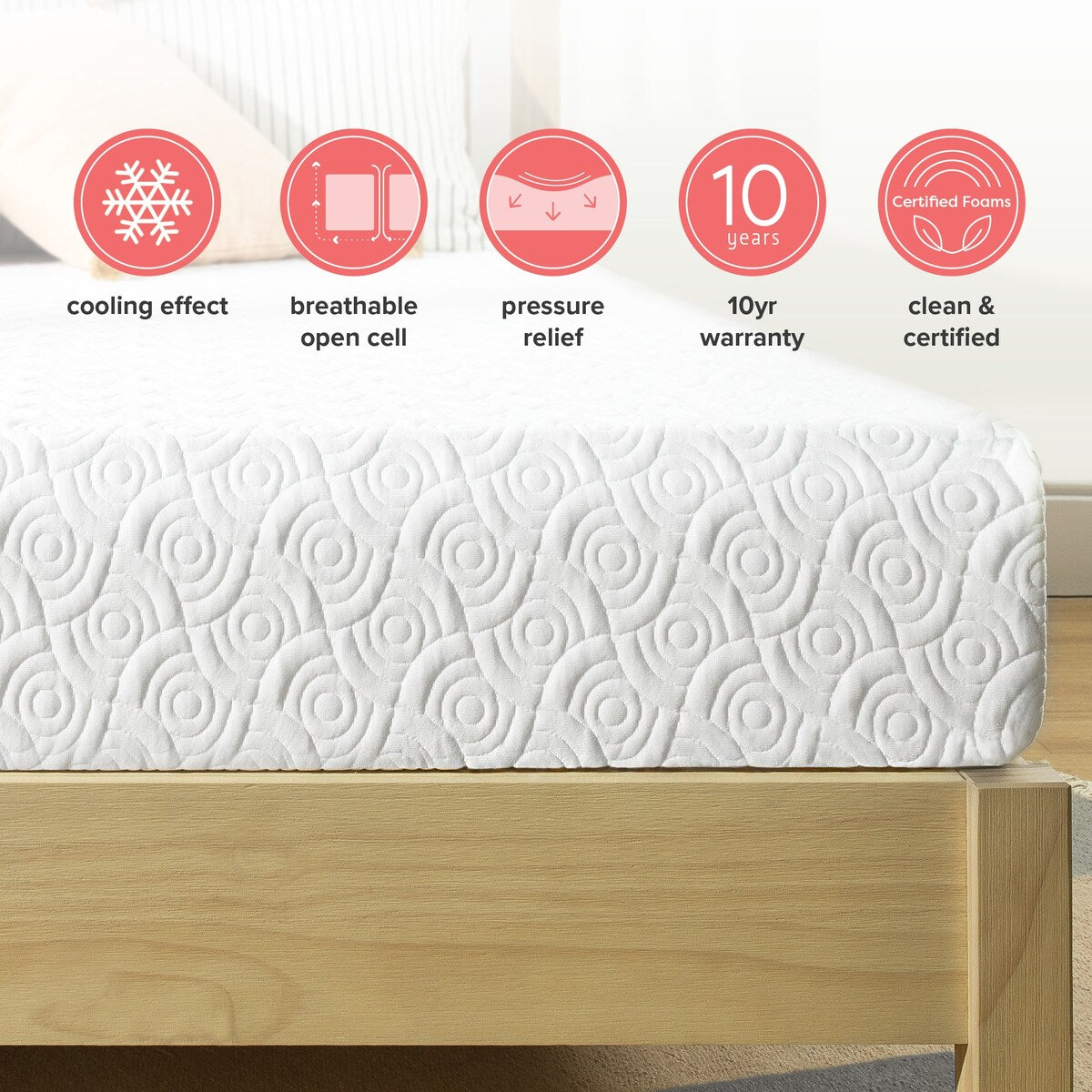 Materasso in memory foam Signature Gel da 13 pollici con infusione di gel rinfrescante