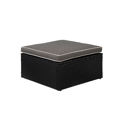 Divano componibile modulare da esterno York a 4 pezzi con cuscini