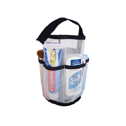 Borsa da doccia Strongest Shower Bag in tela nera a rete - 9 altezza x 6,5 larghezza