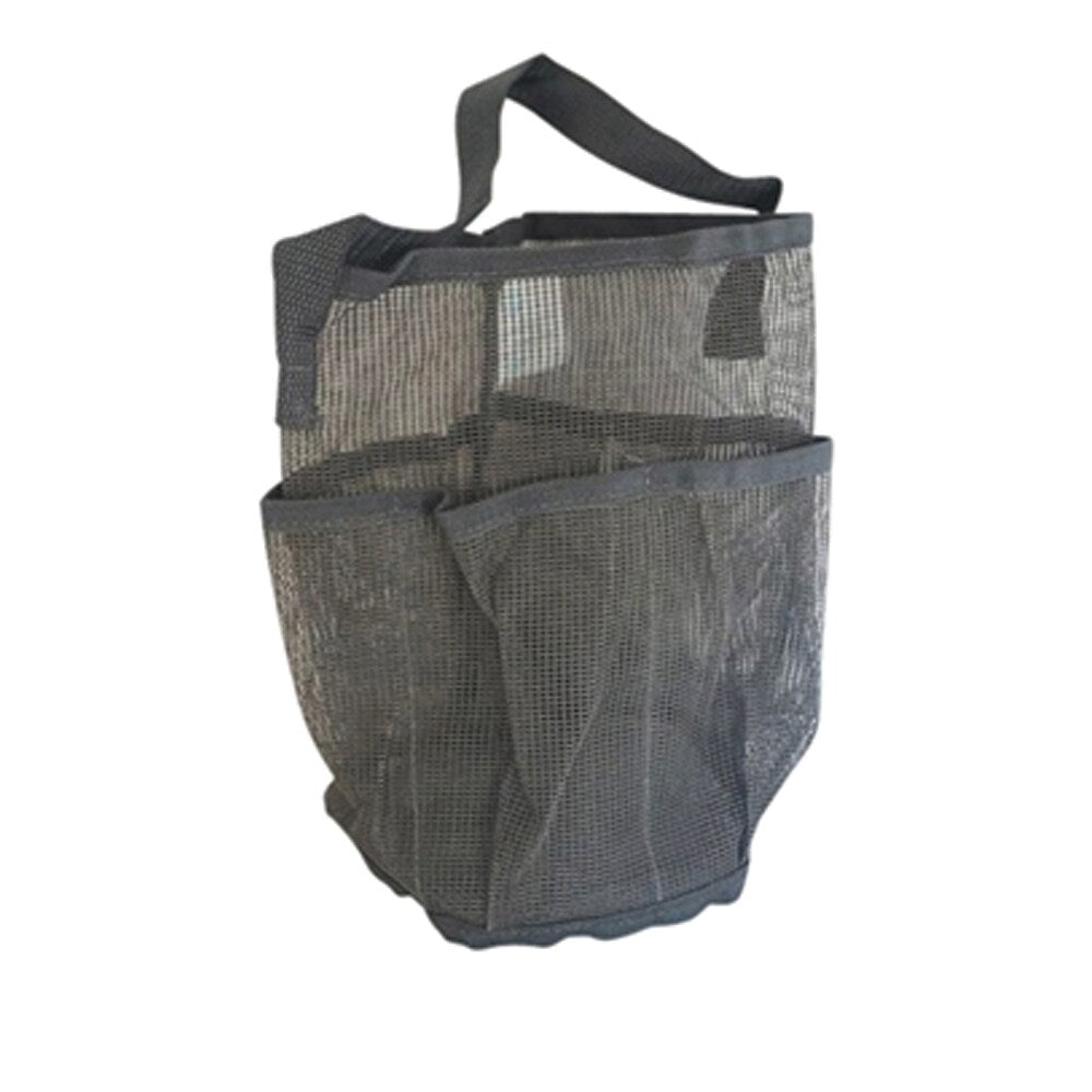 Borsa da doccia Strongest Shower Bag in tela nera a rete - 9 altezza x 6,5 larghezza