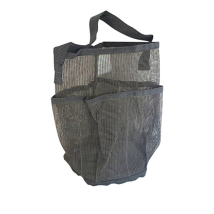 Borsa da doccia Strongest Shower Bag in tela nera a rete - 9 altezza x 6,5 larghezza