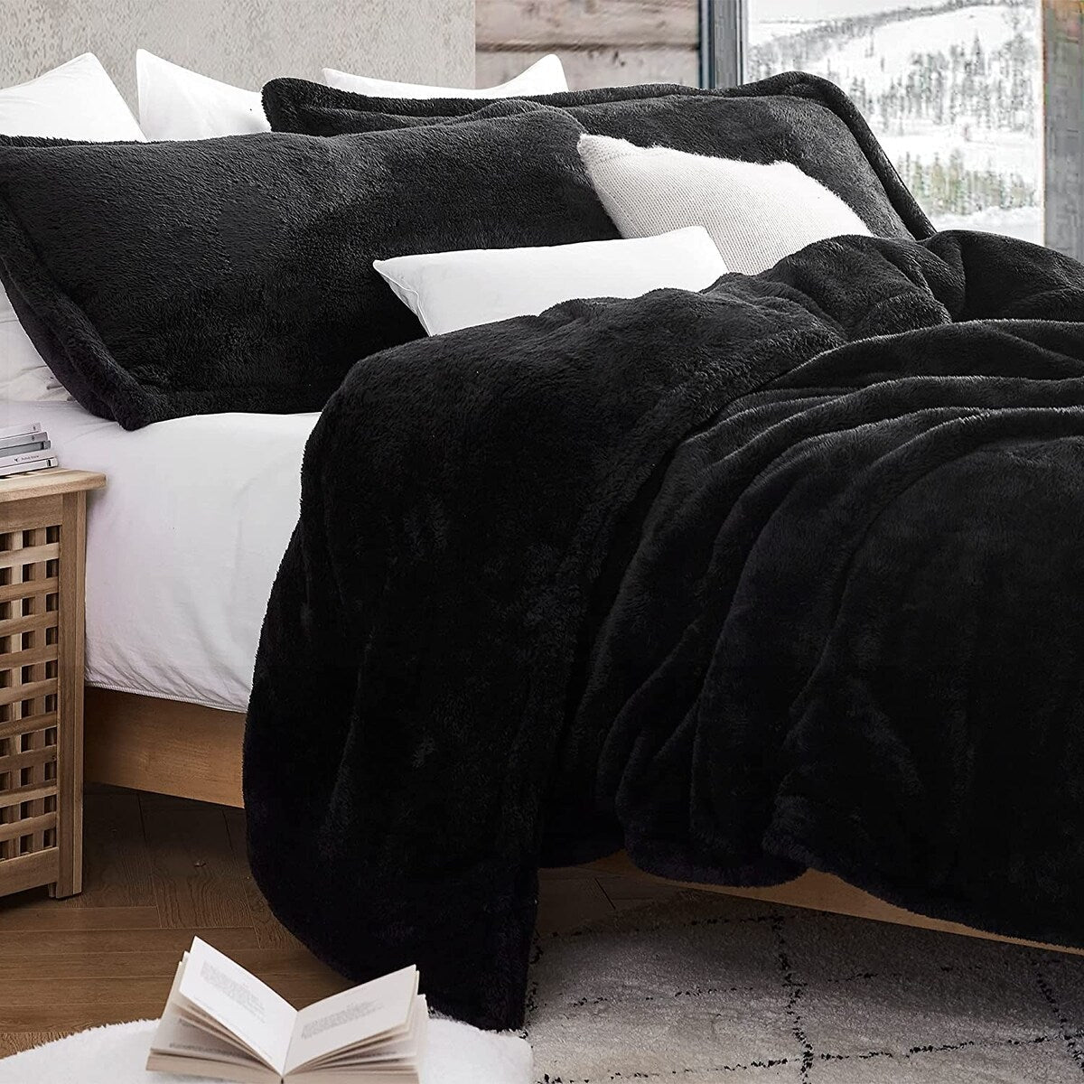 Il piumone oversize originale in peluche Coma Inducer® - Nightshift Nero