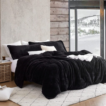 Il piumone oversize originale in peluche Coma Inducer® - Nightshift Nero