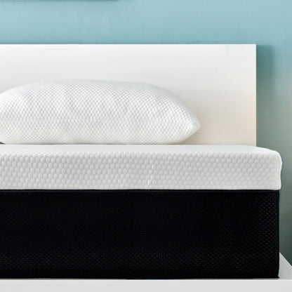 Materasso in memory foam in gel Stiku 10, taglia media, letto in scatola, a basso movimento, trasparente