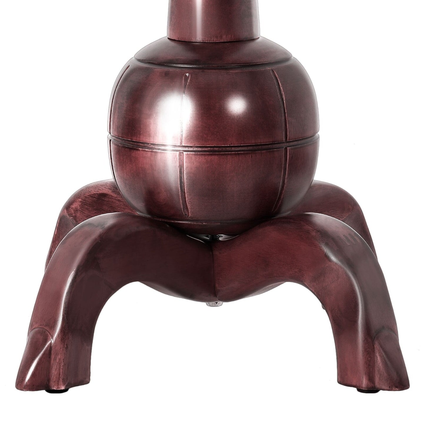 Appendiabiti indipendente in legno di caucciù con 8 ganci - 24,5 L x 70,87 A