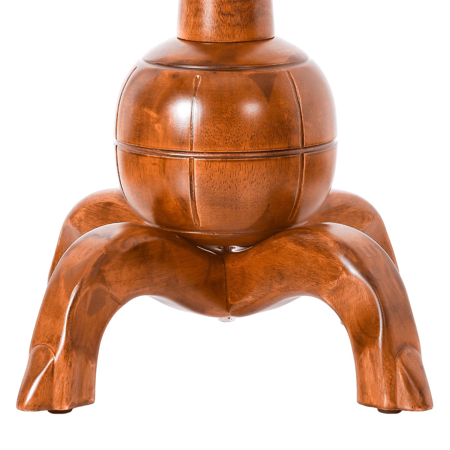 Appendiabiti indipendente in legno di caucciù con 8 ganci - 24,5 L x 70,87 A