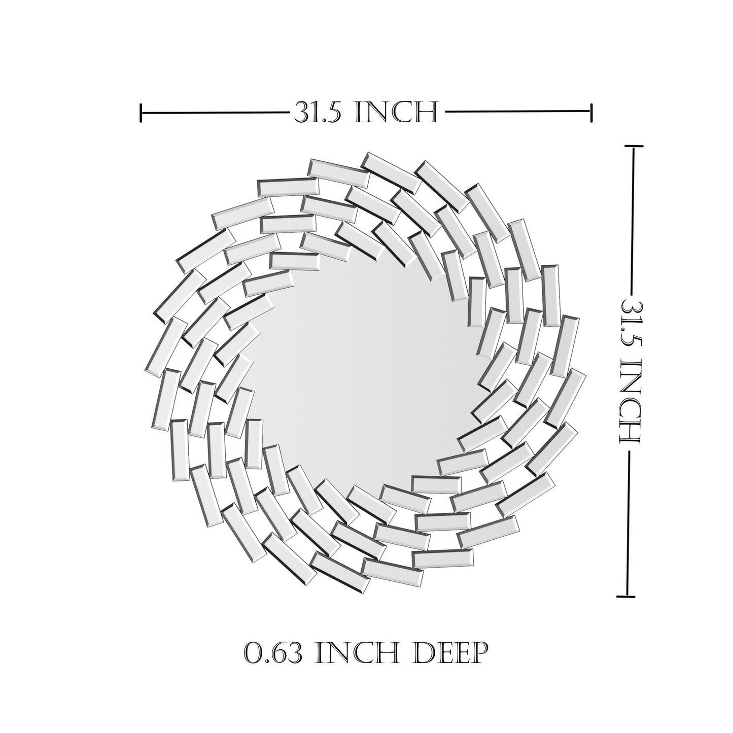Specchio da parete a forma di raggio di sole, specchio decorativo rotondo