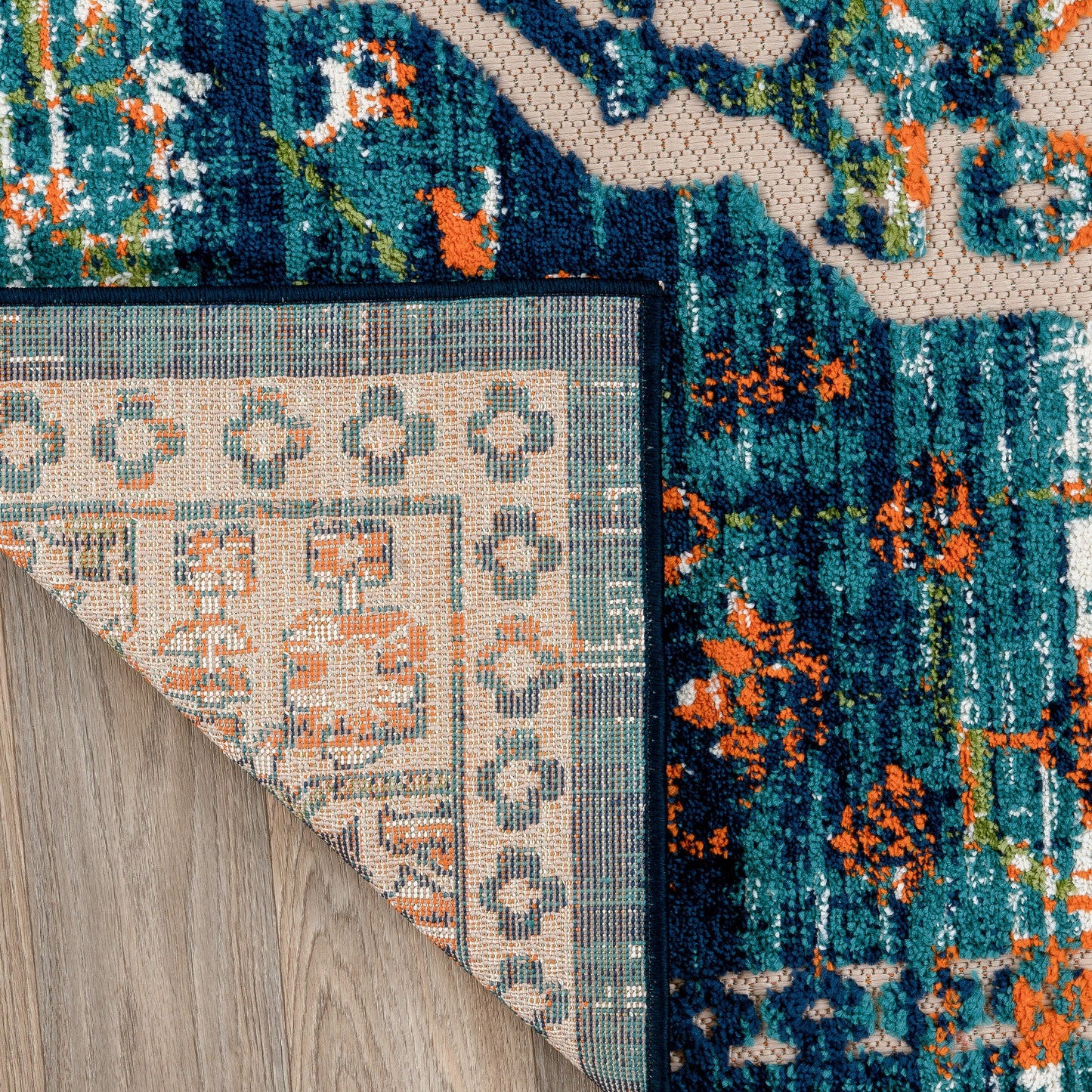 Tappeto tradizionale per interni/esterni in stile anticato della World Rug Gallery