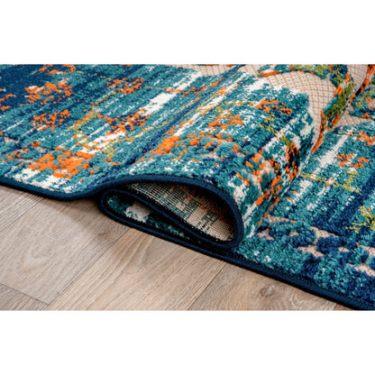 Tappeto tradizionale per interni/esterni in stile anticato della World Rug Gallery