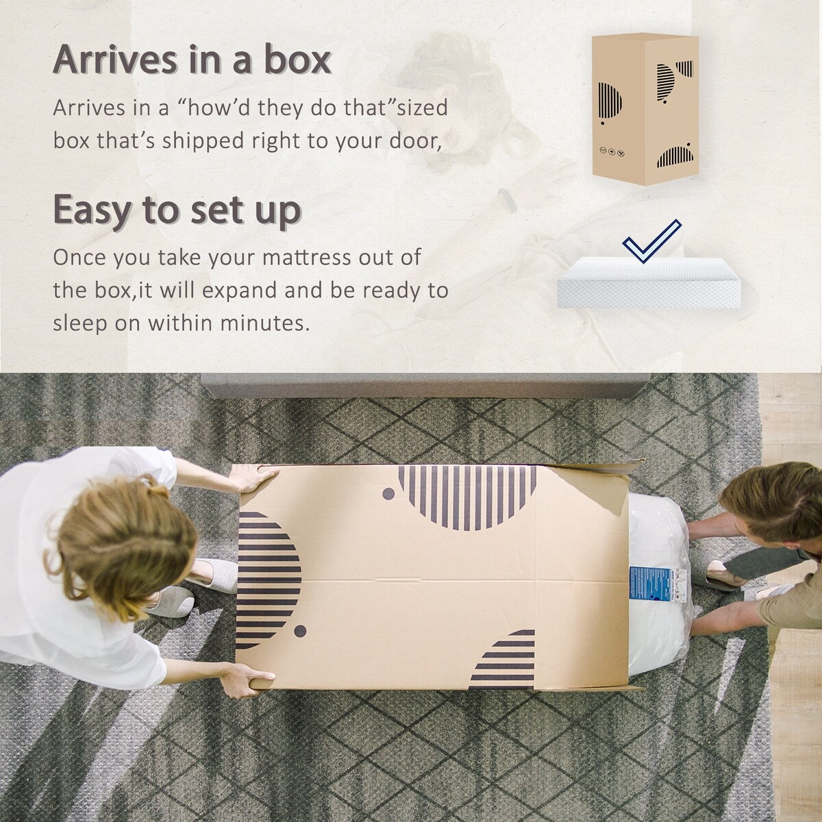 Materasso in memory foam gel da 10 pollici, comfort medio