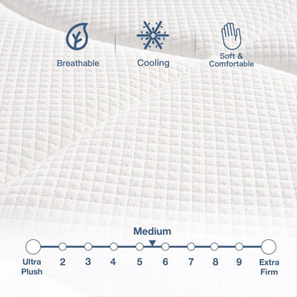 12 migliori materassi ibridi, memory foam in gel con materasso a molle insacchettate in una scatola per un sonno fresco, materasso a sensazione media