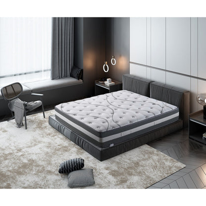 Materasso ibrido a molle insacchettate da 12''