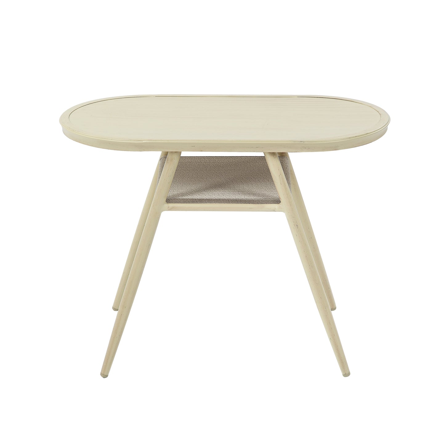 Set da bistrot da esterno in alluminio da 3 pezzi in stile Mid-Century Modern per piccoli spazi di Furniture of America