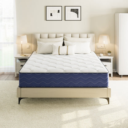 Materasso ibrido rigido SweDrea da 10 pollici, rinfrescante e traspirante con CertiPUR-US, SGS e OEKO-TEX