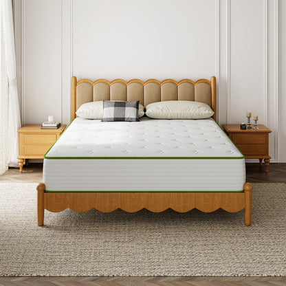 Materasso in memory foam ibrido in gel SweDrea da 12 pollici di medie dimensioni in una scatola con certificazione CertiPUR-US, SGS e OEKO-TEX