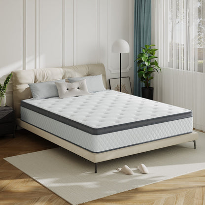 Materasso SweDrea in memory foam ibrido di medie dimensioni da 12 pollici con certificazione CertiPUR-US e Oeko-TEX, con assorbimento del carbone di bambù.
