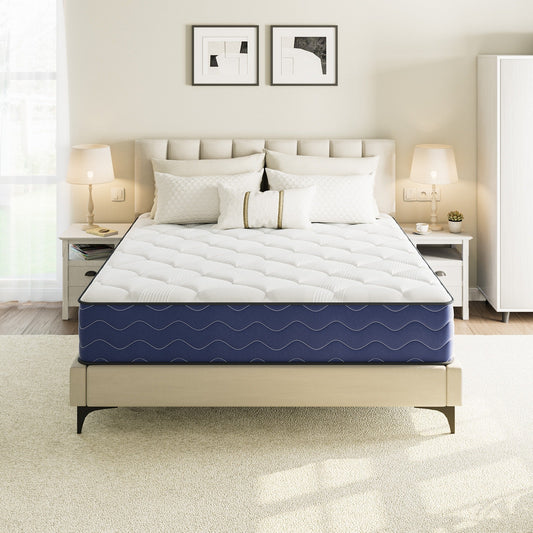 Materasso ibrido rigido SweDrea da 8/12 pollici, rinfrescante e traspirante con CertiPUR-US, SGS e OEKO-TEX