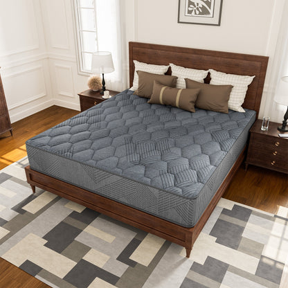 Materasso ibrido a molle insacchettate SweDrea da 8/12 pollici con memory foam in gel e cuscino rigido, certificato CertiPUR-US, SGS e OEKO-TEX