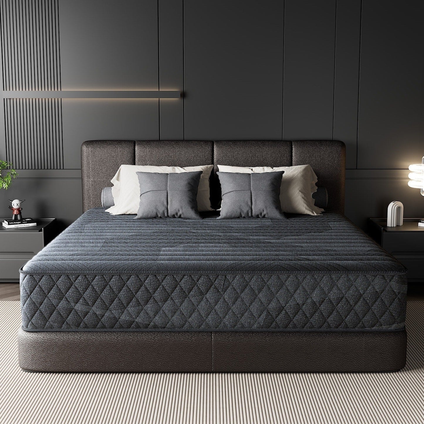 Materasso traspirante rinfrescante SweDrea Plush Hybrid Memory Foam da 8/12 pollici con CertiPUR-US, SGS e OEKO-TEX