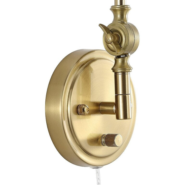 Applique da parete industriale WINGBO con braccio girevole e paralume in metallo, confezione da 2...