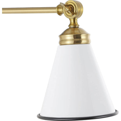 Applique da parete industriale WINGBO con braccio girevole e paralume in metallo, confezione da 2...