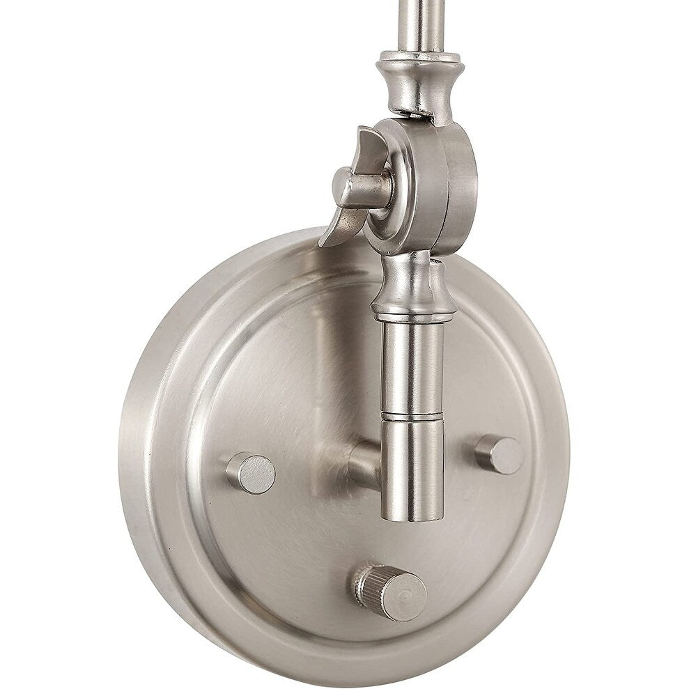 Applique da parete industriale WINGBO con braccio girevole e paralume in metallo, confezione da 2...