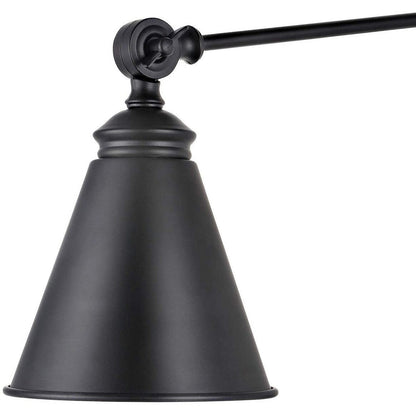 Applique da parete industriale WINGBO con braccio girevole e paralume in metallo, confezione da 2...