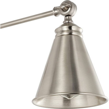 Applique da parete industriale WINGBO con braccio girevole e paralume in metallo, confezione da 2...