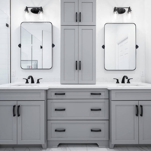 Specchio da parete in metallo girevole e inclinabile rettangolare Jonathan TEHOME