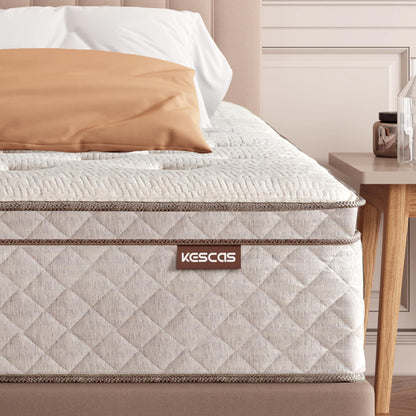 Materasso Premium in memory foam ibrido di lusso da 12 pollici