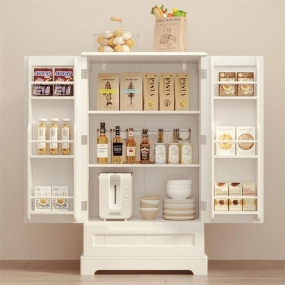 Mobile dispensa da cucina, mobiletto da bagno indipendente con 2 ante e cassetti