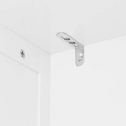 Mobile dispensa da cucina, mobiletto da bagno indipendente con 2 ante e cassetti