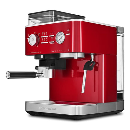 Macchina per caffè espresso semiautomatica KitchenAid con macinacaffè, KES6551