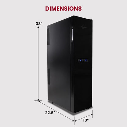 Frigorifero per vino indipendente Koolatron Slim Dual Zone da 18 bottiglie